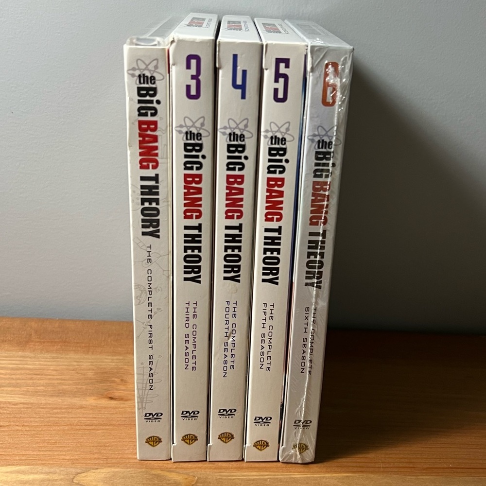 The Big Bang Theory Seasons 1, 3, 4, 5, 6 DVD